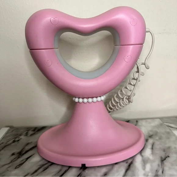 Vintage Disney Princess Pink Corded Home Telephone Girls Heart Shaped 2004 - Picture 3 of 6